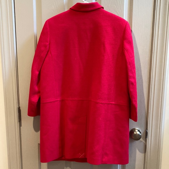NWT Talbots Pink Coat Mid-Length Classic - Picture 2 of 7